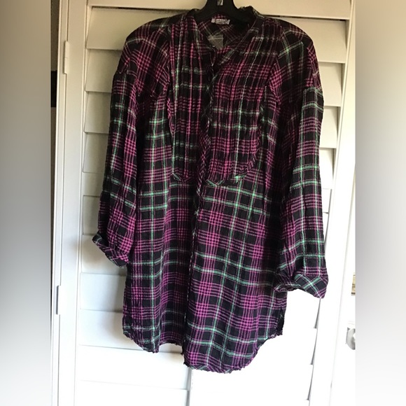New Free People Intimately Plaid about you sleep top - Picture 6 of 9